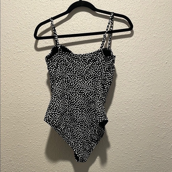 Catalina Black and White Polka Dot One Piece Swimsuit - Picture 3 of 3